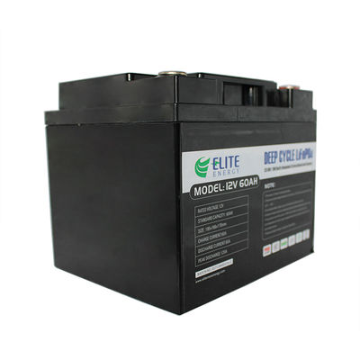 نمایشگر LED باتری 60 لیتری لیتیوم ESS / EV باتری 12 ولت LiFePO4 چرخه عمیق