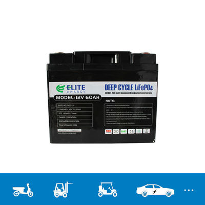بسته باتری لیتیوم LFP 12V 60ah 32650 سلول برای وسایل نقلیه الکتریکی