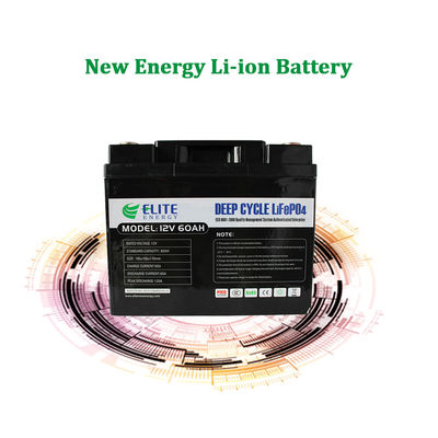 بسته باتری سبک 60 آمپر 768 وات LFP 12V LiFePO4 برای سیستم خورشیدی