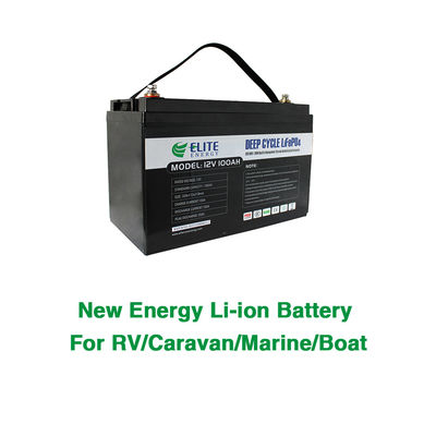 1280Wh 12V 100Ah LFP lifepo4 باتری کاروان بسته بلوتوث اختیاری