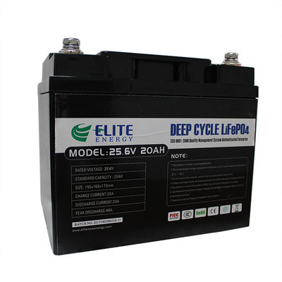 باتری ضد آب IP65 20Ah BMS 24V LiFePO4 برای وسایل نقلیه الکتریکی