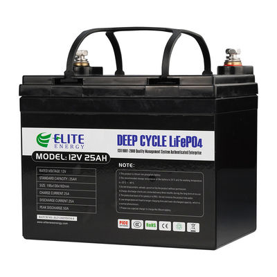 باتری OEM 25Ah Lithium Iron LFP 12V LiFePO4 با ساخته شده در BMS